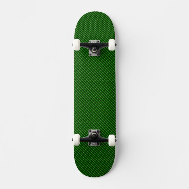 Carbon Fiber Green Skateboard Deck (Front)