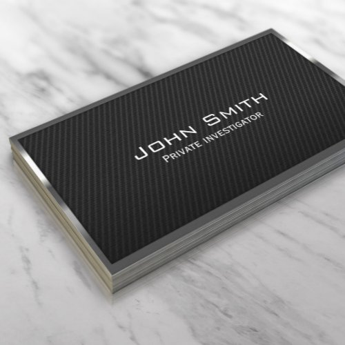 Carbon Fiber Investigator Business Card