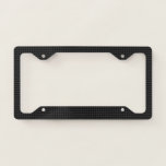 Carbon fiber license plate frame