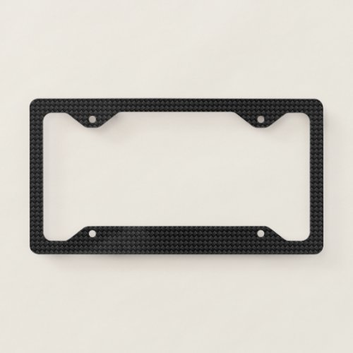 Carbon fiber license plate frame