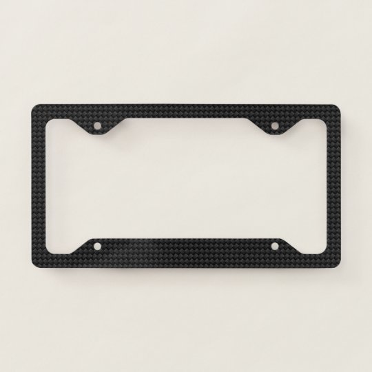 forged carbon fiber license plate frame