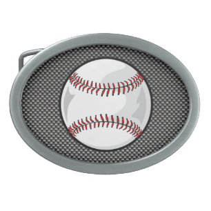 Carbon Fiber look Baseball Belt Buckle