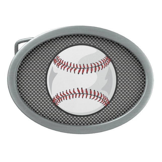 Carbon Fiber look Baseball Belt Buckle (Front)