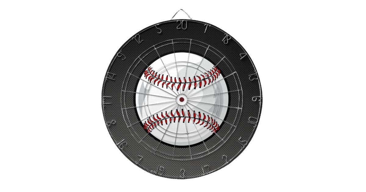 Carbon Fiber look Baseball Dart Board