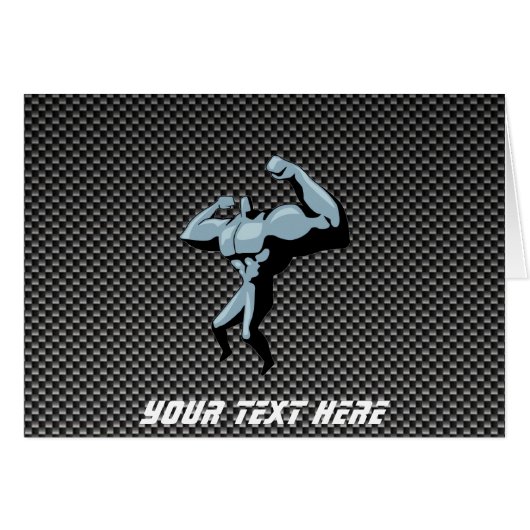 Carbon Fiber look Bodybuilder Cards (Front Horizontal)