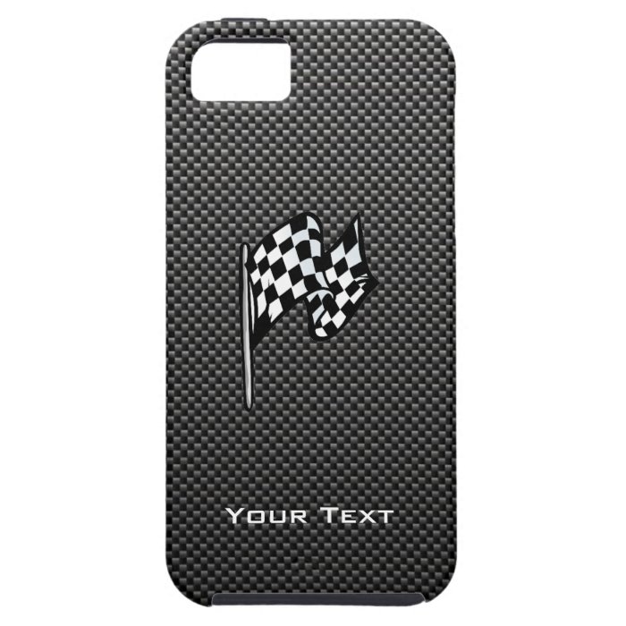 Carbon Fiber look Checkered Flag iPhone 5 Cover