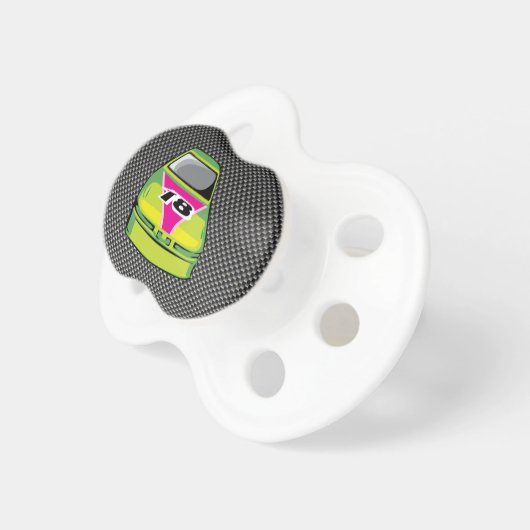 Carbon fiber look Nascar Pacifier (Front Right)
