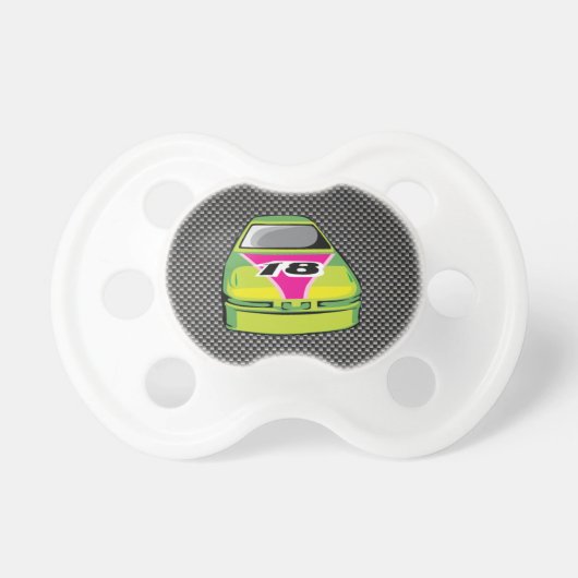 Carbon fiber look Nascar Pacifier (Front)