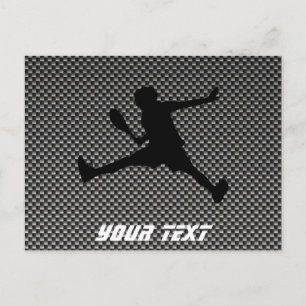 Carbon Fiber look Tennis Postcard
