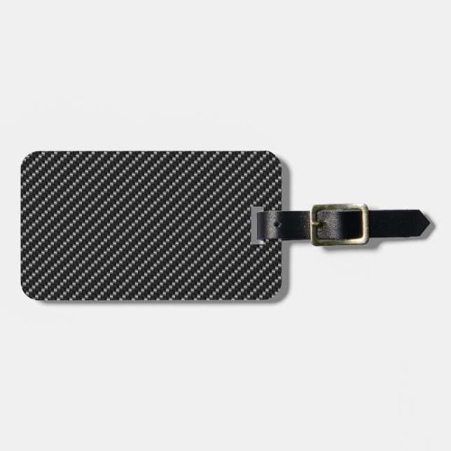 Carbon Fiber luggage tag (Front Horizontal)