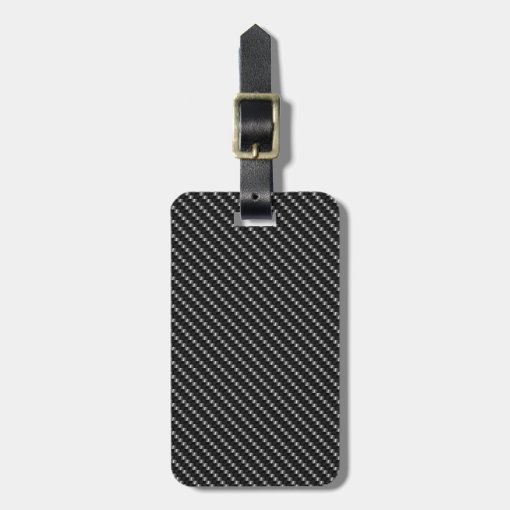 Carbon Fiber luggage tag Zazzle