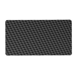 Carbon Fiber Material Label