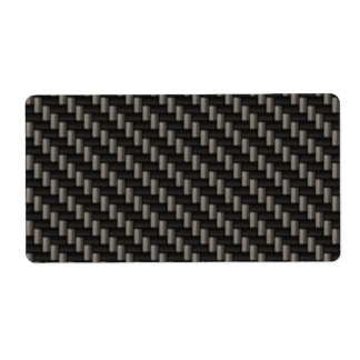 Carbon Fiber Material Label
