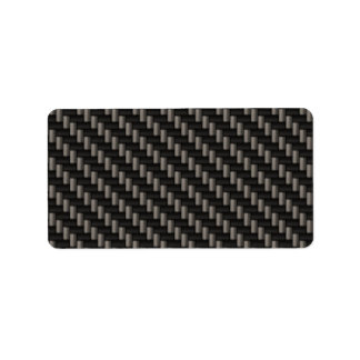 Carbon Fiber Material Label