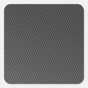 Carbon Fiber Material Square Sticker