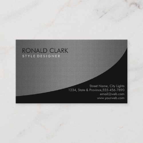 Carbon Fiber Metal Black Professional Business Card