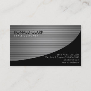 Carbon Fiber Metal Professional Black Business Card