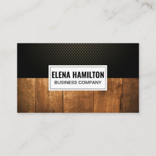 Carbon Fiber Old Wood Grain Business Card
