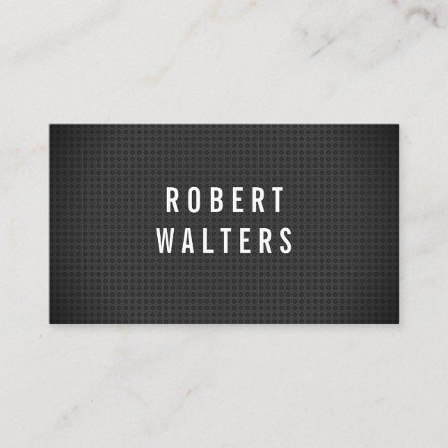 Carbon Fiber Pattern Business Card (Front)