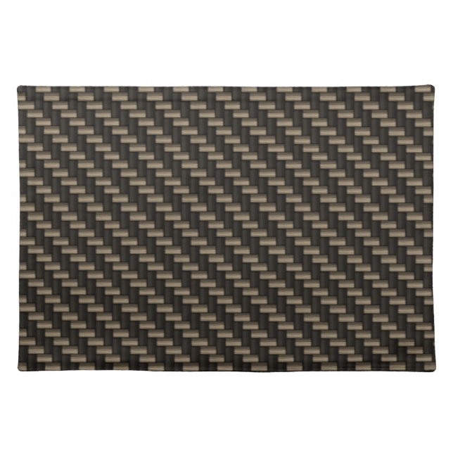 Carbon Fiber Pattern (faux) Cloth Placemat (Front)