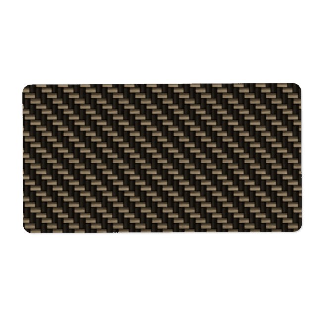 Carbon Fiber Pattern (faux) Label (Front)