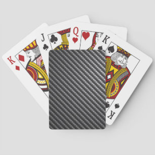 Carbon Fiber Pattern Poker Cards