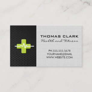 Carbon Fiber Plus Heart Monitor Rate Business Card