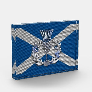Carbon Fiber Print Scotland Flag Award