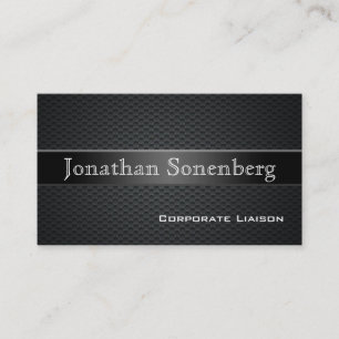 Carbon Fiber Professional Business Cards