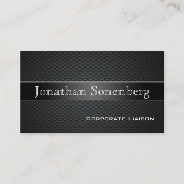 Carbon Fiber Professional Business Cards (Front)