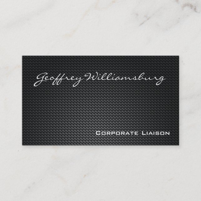 Carbon Fiber Professional Business Cards (Front)