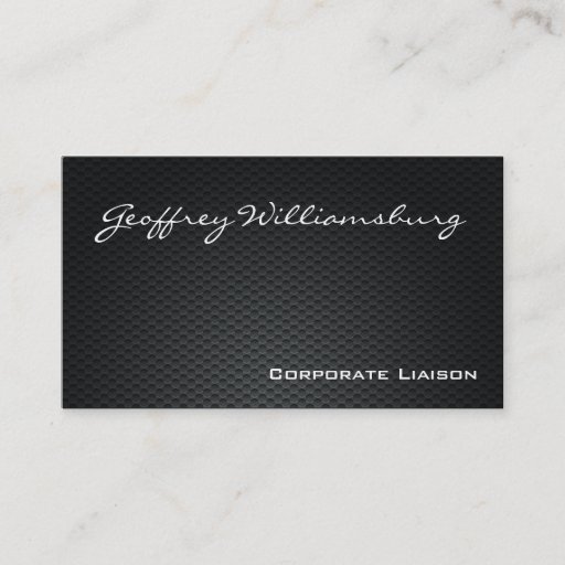 Customizable Carbon Fiber Professional Business Cards