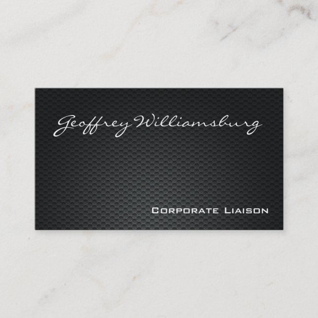 Carbon Fiber Professional Business Cards (Front)