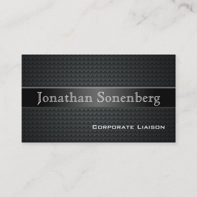 Carbon Fiber Professional Business Cards (Front)