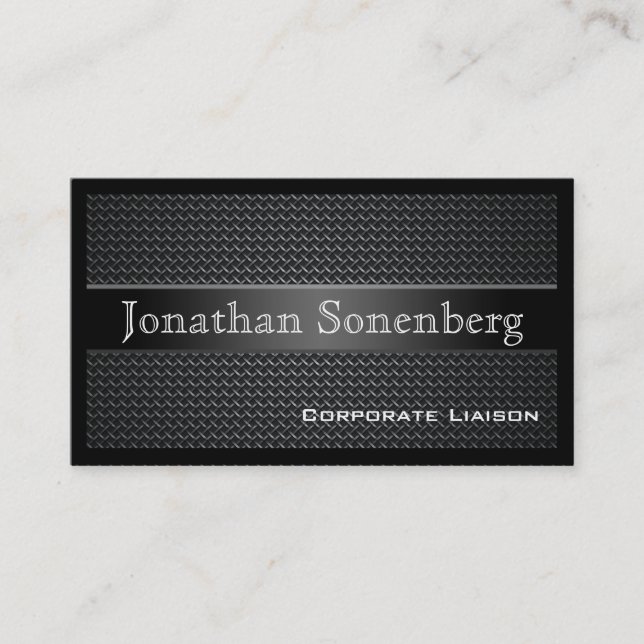 Carbon Fiber Professional Business Cards (Front)