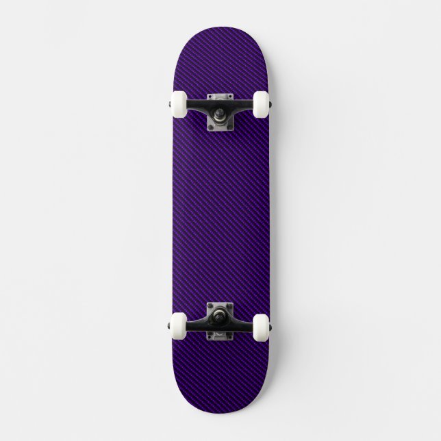Carbon Fiber Purple Skateboard Deck (Front)
