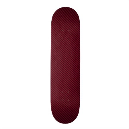 Carbon Fiber Red Skateboard Deck