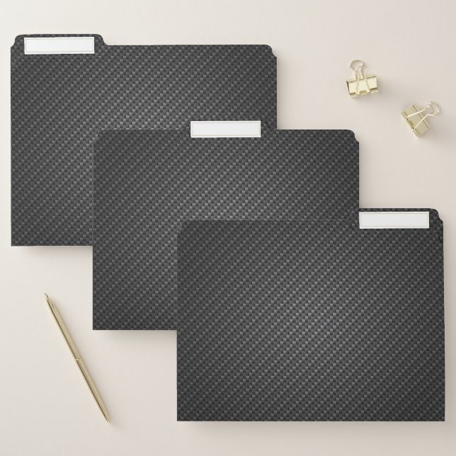 Carbon-fiber-reinforced polymer Texture File Folder (Set)
