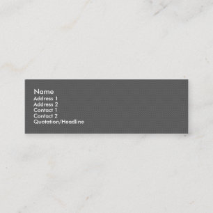 Carbon fiber skinny business card. mini business card