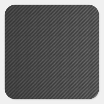 Carbon Fiber Square Sticker by CrazyPattern at Zazzle