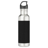 Orange Gradient Geometric Mesh Pattern Monogram Water Bottle