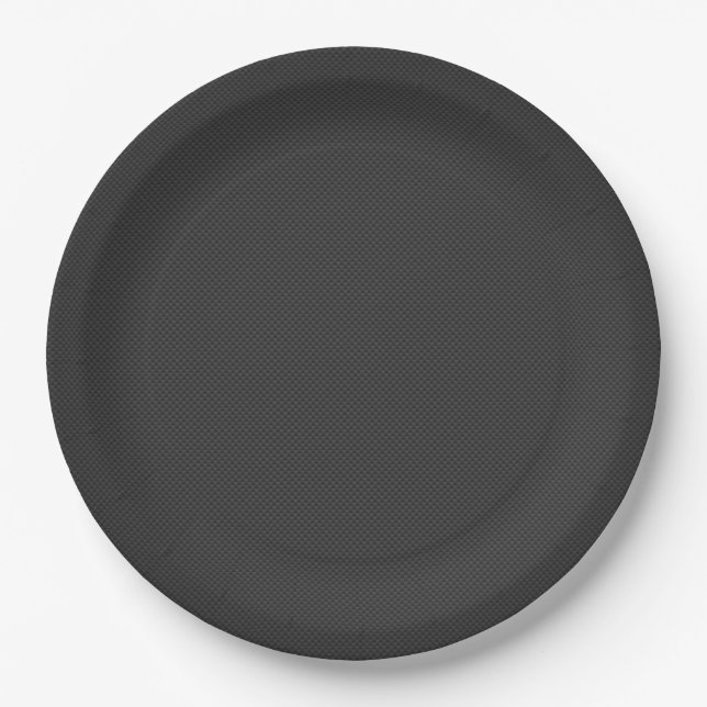 Carbon Fiber Style 01 Paper Plates (Front)