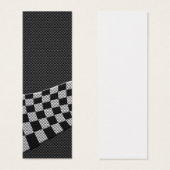 Carbon Fiber Style Racing Flag Wave Decor (Front & Back)