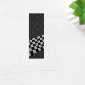 Carbon Fiber Style Racing Flag Wave Decor (Desk)