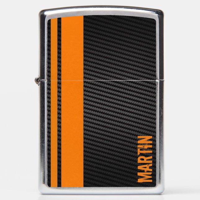 Carbon Fiber Style Zippo Lighter (Front)