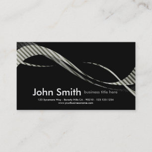 Carbon Fiber swoosh design business card