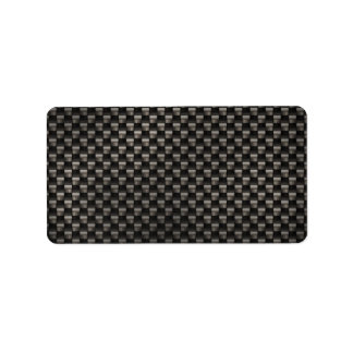 Carbon Fiber Texture Label