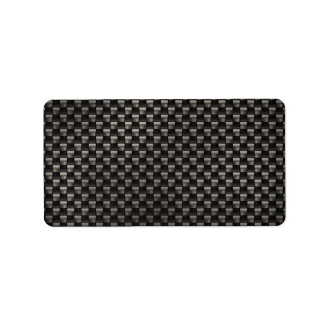 Carbon Fiber Texture Label (Front)