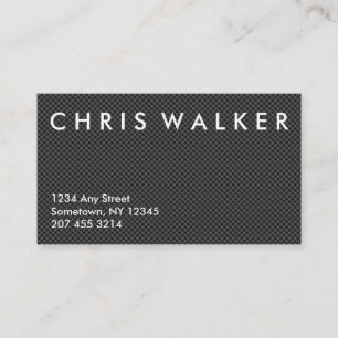 Carbon fiber texture professional business card