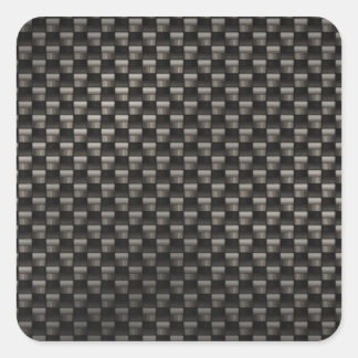 Carbon Fiber Texture Square Sticker